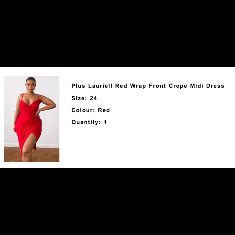 Mini wrap dress (plus size)
